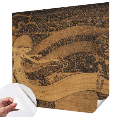 Motivtapete fürs Wohnzimmer Surrealistische Charaktere