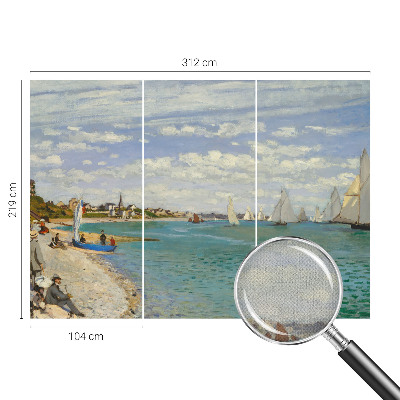 Vintage tapete Küstenlandschaft