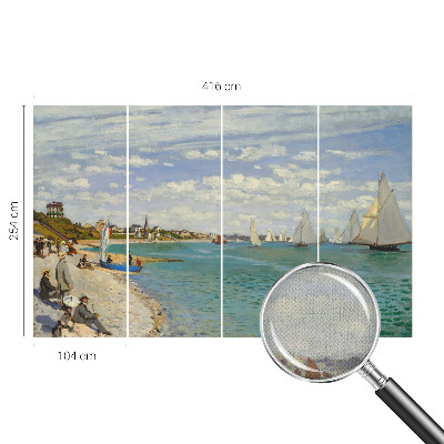 Vintage tapete Küstenlandschaft