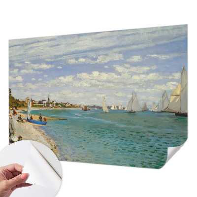 Vintage Tapete mit Motiv einer Küstenlandschaft
