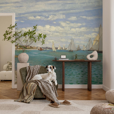 Vintage tapete Küstenlandschaft