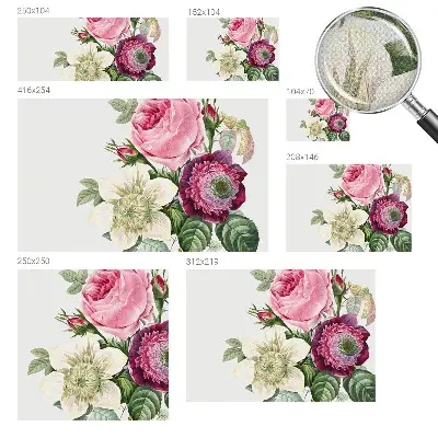 Selbstklebende Fototapete für die Wand mit Motiv eines Blumenstraußes