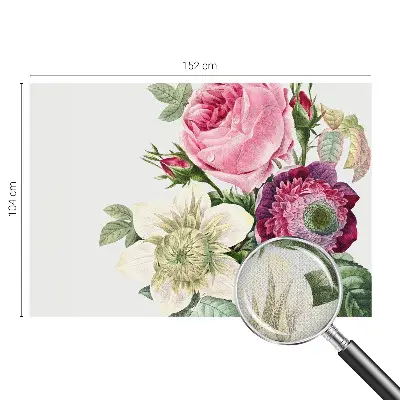 Selbstklebende Fototapete für die Wand mit Motiv eines Blumenstraußes