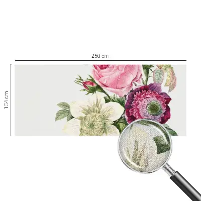 Selbstklebende Fototapete für die Wand mit Motiv eines Blumenstraußes