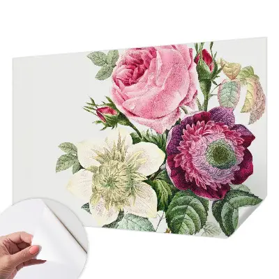 Selbstklebende Fototapete für die Wand mit Motiv eines Blumenstraußes