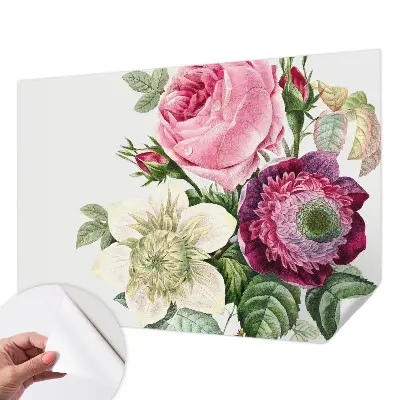 Selbstklebende Fototapete für die Wand mit Motiv eines Blumenstraußes