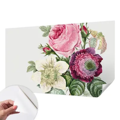 Selbstklebende Fototapete für die Wand mit Motiv eines Blumenstraußes