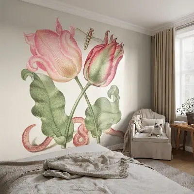 Selbstklebende Fototapete mit Motiv „Tulpenschönheit“