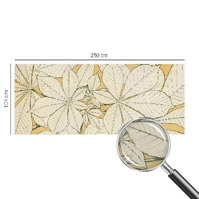 85D-Fototapete fürs Wohnzimmer Kastanienblätter