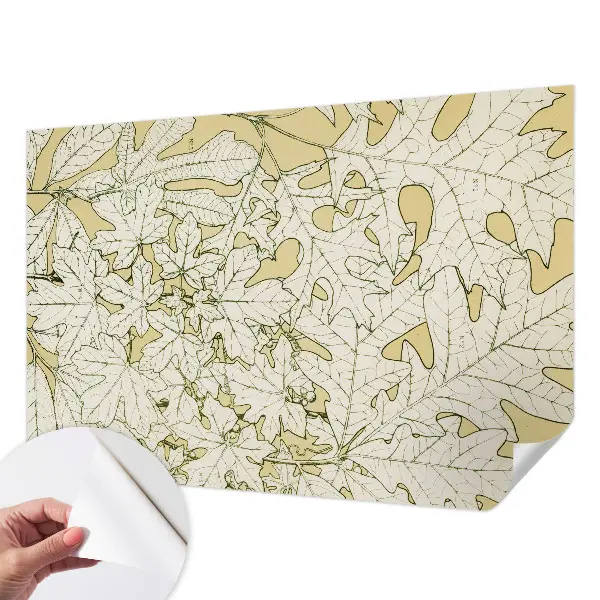 Fototapete in 3D-Optik mit Baumblättermotiv