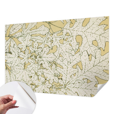 Fototapete in 3D-Optik Baumblätter