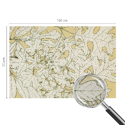 Fototapete in 3D-Optik Baumblätter