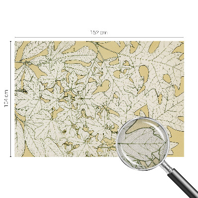 Fototapete in 3D-Optik Baumblätter