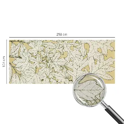Fototapete in 3D-Optik mit Baumblättermotiv