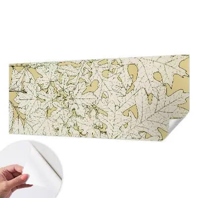 Fototapete in 3D-Optik mit Baumblättermotiv