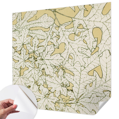 Fototapete in 3D-Optik Baumblätter