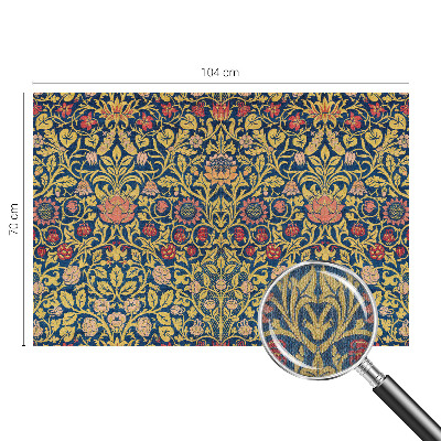 85D-Fototapete fürs Schlafzimmer Blumenmuster