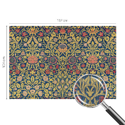 85D-Fototapete fürs Schlafzimmer Blumenmuster