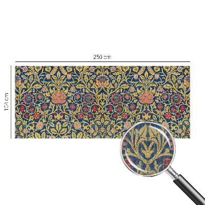 85D-Fototapete fürs Schlafzimmer Blumenmuster