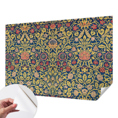 85D-Fototapete fürs Schlafzimmer Blumenmuster