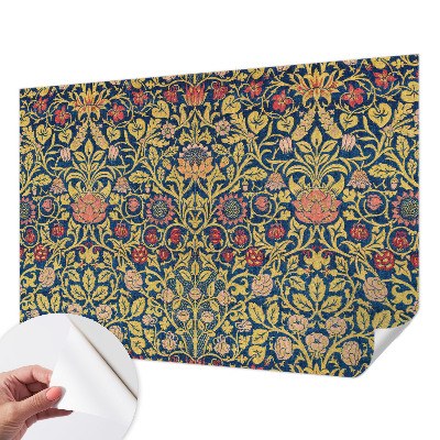 85D-Fototapete fürs Schlafzimmer Blumenmuster