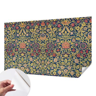 85D-Fototapete fürs Schlafzimmer Blumenmuster