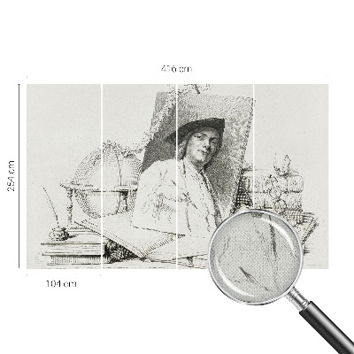 Motivtapete nach Maß Künstlerisches Porträt