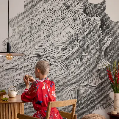 Motivtapete fürs Wohnzimmer mit dem Motiv „Die Kunst der Natur“