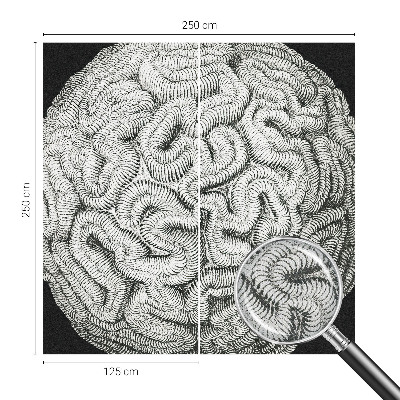 Moderne Fototapete nach Maß Kugelstruktur