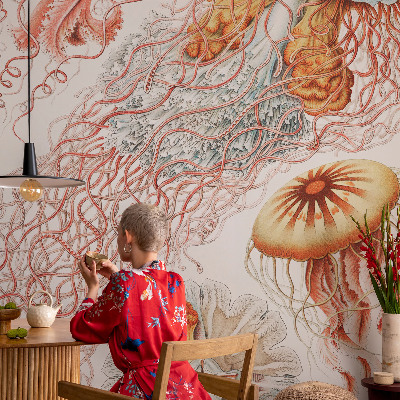 Selbstklebende Fototapete Zierqualle