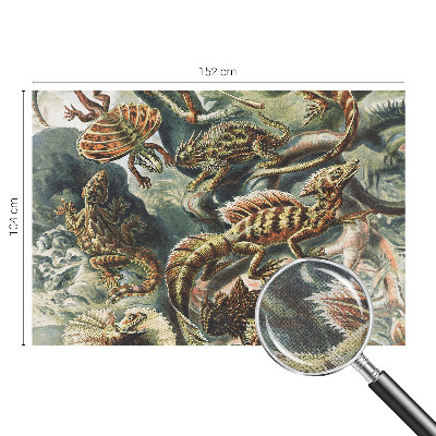 Vintage tapete Exotische Reptilien