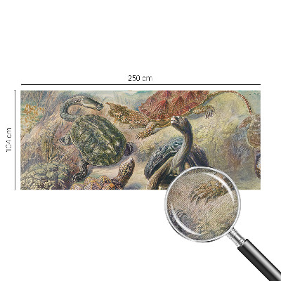 Selbstklebende Fototapete fürs Wohnzimmer Schildkrötenfauna