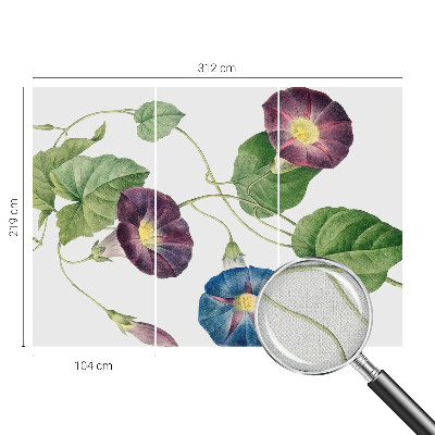 Selbstklebende Fototapete für die Wand Floristische Eleganz