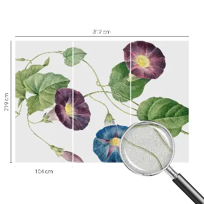 Selbstklebende Fototapete für die Wand mit floralem Motiv