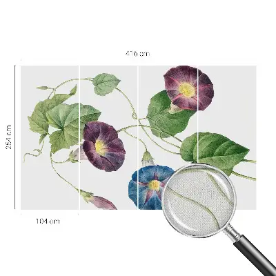 Selbstklebende Fototapete für die Wand mit floralem Motiv