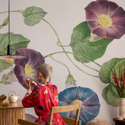 Selbstklebende Fototapete für die Wand mit floralem Motiv