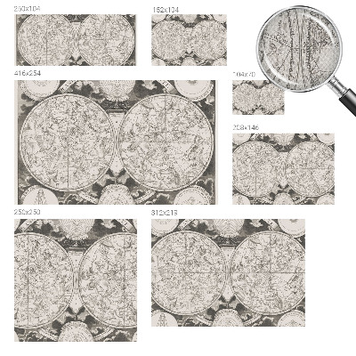 Fototapete in 3D-Optik Sternenkarte