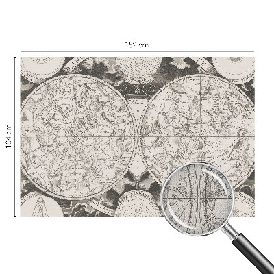 Fototapete in 3D-Optik Sternenkarte