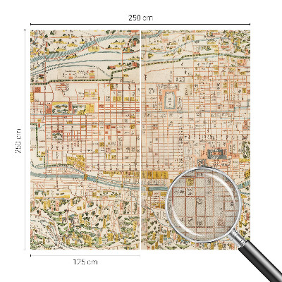 86D-Fototapete fürs Wohnzimmer Antike Karte