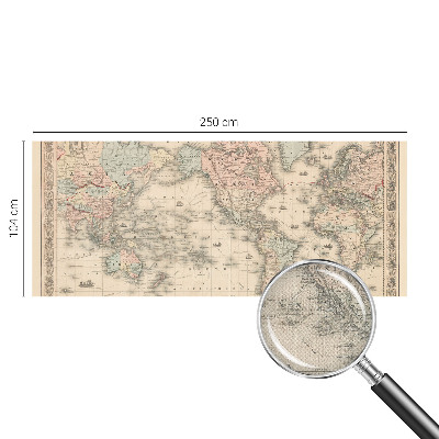 Fototapete nach Maß mit historischem Kartenmotiv