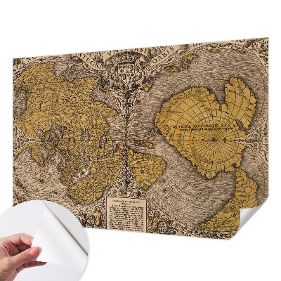 Moderne Fototapete nach Maß mit historischem Kartographiemotiv