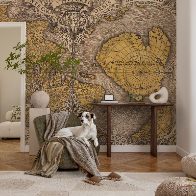 Moderne Fototapete nach Maß Historische Kartographie