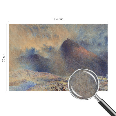 86D-Fototapete fürs Schlafzimmer mit einer Berglandschaft