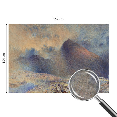 86D-Fototapete fürs Schlafzimmer mit einer Berglandschaft