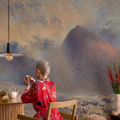86D-Fototapete fürs Schlafzimmer mit einer Berglandschaft
