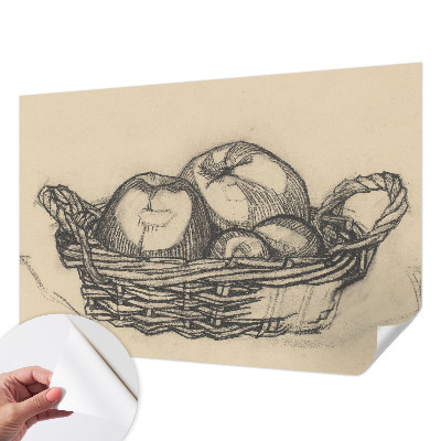 Motivtapete nach Maß mit Obstkorb-Motiv