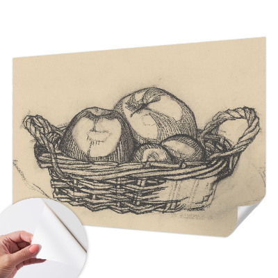 Motivtapete nach Maß mit Obstkorb-Motiv
