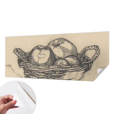 Motivtapete nach Maß mit Obstkorb-Motiv