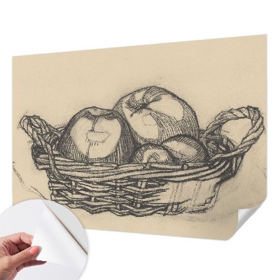 Motivtapete nach Maß mit Obstkorb-Motiv