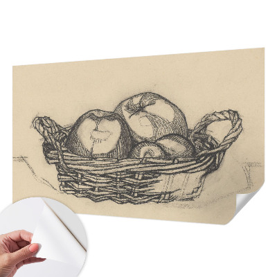 Motivtapete nach Maß mit Obstkorb-Motiv